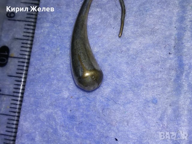 СТАРА КАПКОВИДНА МЕДНА ПОСРЕБРЕНА РЕТРО АРТ ОБЕЦА РЪЧНА ИЗРАБОТКА 71231, снимка 9 - Антикварни и старинни предмети - 40921821