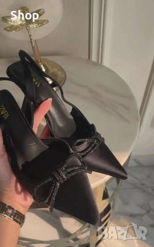 Обувки на ток на Zara , снимка 5 - Дамски обувки на ток - 53800118