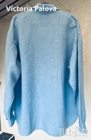 Луксозна риза DEERBERG тежък лен унисекс, снимка 10 - Ризи - 52159100