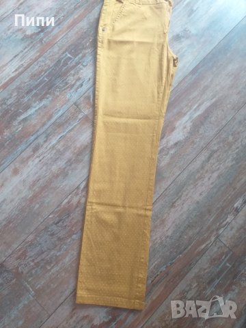 Спортен панталон,цвят горчица на ситни бели точици , снимка 1 - Панталони - 40955691
