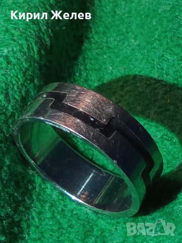 МОДЕН ПРЪСТЕН БЛАГОРОДНА НЕРЪЖДАЕМА СТОМАНА ТИП ХАЛКА 23799