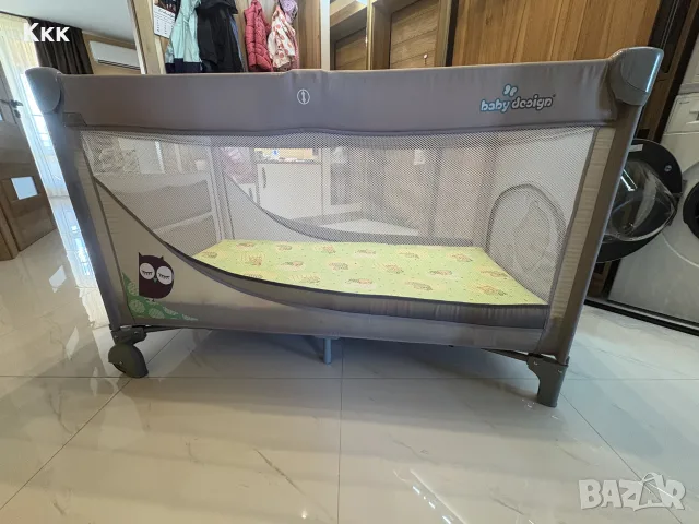 Продавам детска кошара на две нива Бейби Дизайн, снимка 3 - Кошарки - 55964839