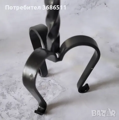 Свещник от ковано желязо, снимка 3 - Декорация за дома - 47526520