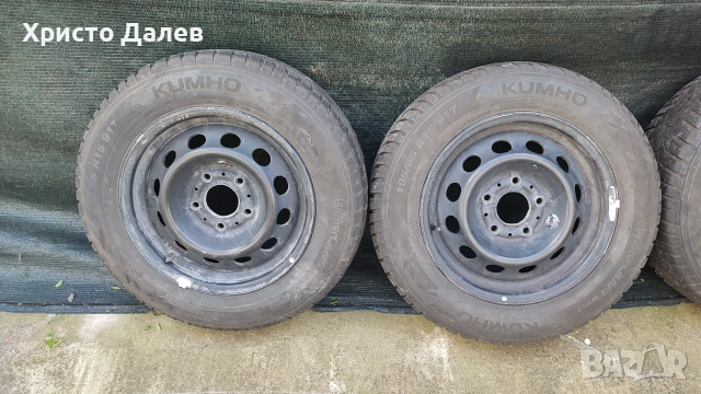 Зимни гуми 195 х 65 15", с оригинални алуминиеви джанти BMW 5х120 15", снимка 3 - Гуми и джанти - 52685348