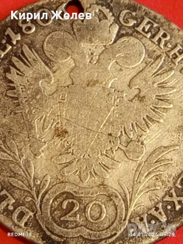 Сребърна монета 20 кройцера 1806г. Франц втори Австрия Виена за КОЛЕКЦИЯ 52916, снимка 11 - Нумизматика и бонистика - 53092872
