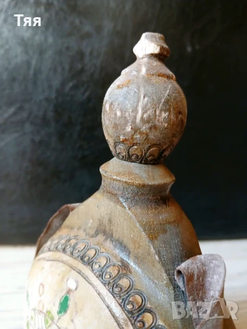 Малка дървена бъклица , снимка 3 - Антикварни и старинни предмети - 50680511