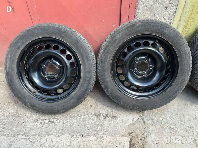 Оригинални метални джанти с зимни гуми 205/55/16, снимка 3 - Гуми и джанти - 55878974