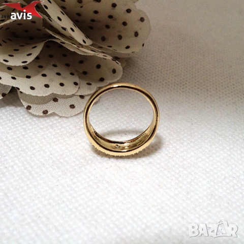 Пръстен с 14К златно покритие 224854, снимка 3 - Пръстени - 53854161