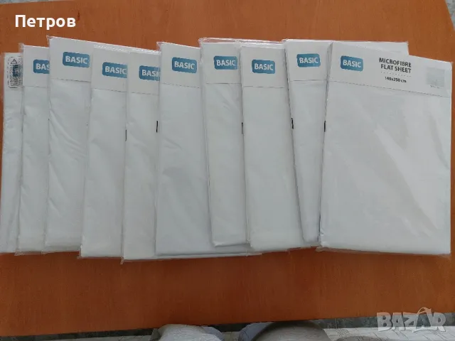 НОВИ чаршафи миркофибър 140/250 см, налични 10 броя, снимка 3 - Спално бельо - 48786549