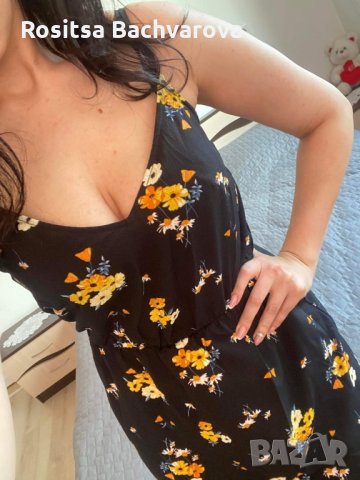 Дълга черна рокля H&M, S и М размер, снимка 10 - Рокли - 28823757