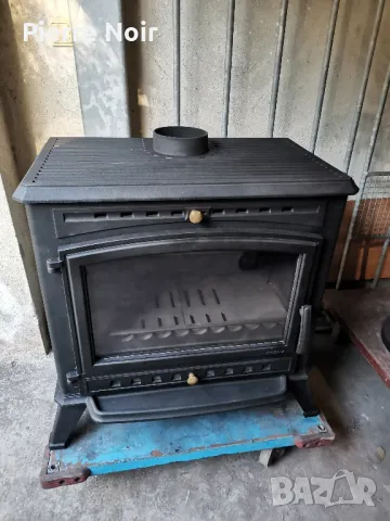 Френска чугунена печка на дърва 12kW , снимка 2 - Камини - 50078395