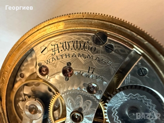 Джобен часовник FORTUNE Waltham, USA, снимка 8 - Антикварни и старинни предмети - 52398942