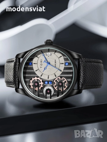 Мъжки луксозен часовник ТОМИ , снимка 3 - Мъжки - 51894273