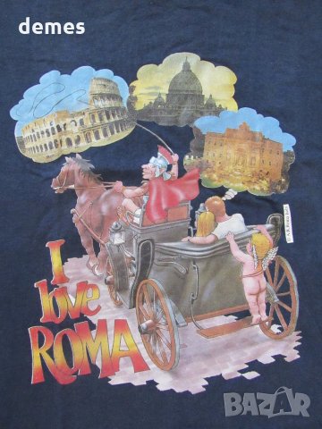  Оригинална мъжка тениска с къс ръкав от Рим с щампа,XL, снимка 2 - Тениски - 34095572
