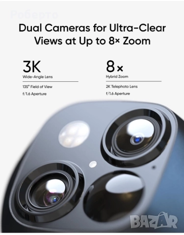 Камера за наблюдение Eufy + соларен панел, снимка 2 - IP камери - 52905263