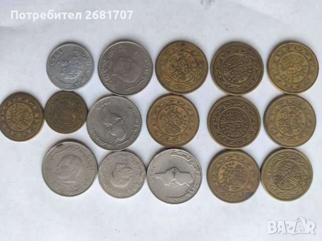 Монети Тунис , снимка 1 - Нумизматика и бонистика - 41770216