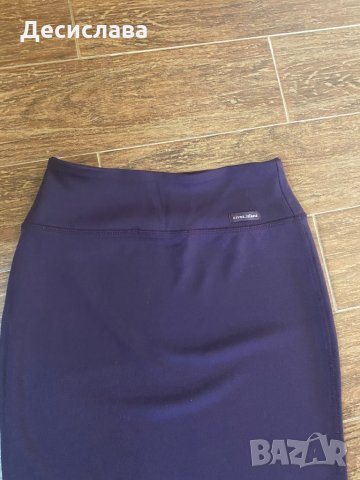 Лилава пола тип молив, снимка 2 - Поли - 34723235