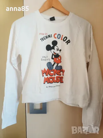Памучна блуза с Мики