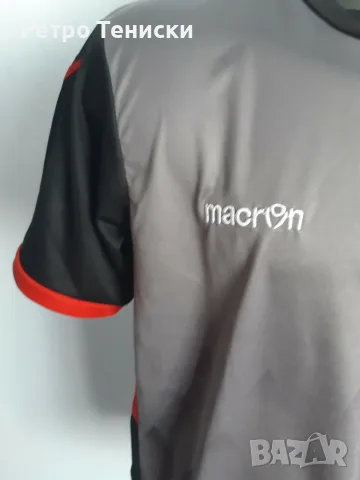 Тениска Albania Macron — Мъже размер S Сиво (сезон 2017/18), снимка 6 - Тениски - 56314784
