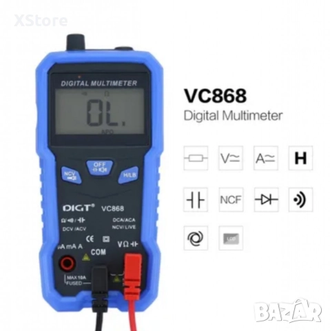 Автоматичен джобен цифров мултицет, снимка 6 - Друга електроника - 52588811