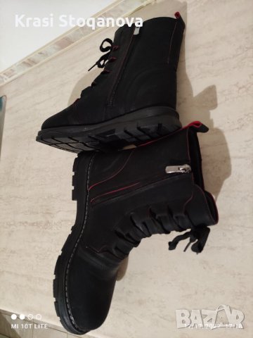 ❄️❄️ЗИМНИ❄️ МОДНИ Боти ТОПЛИ / НАБУК с Аксесоари + Подарък Аксесоар за Почистване , снимка 13 - Дамски боти - 39039713