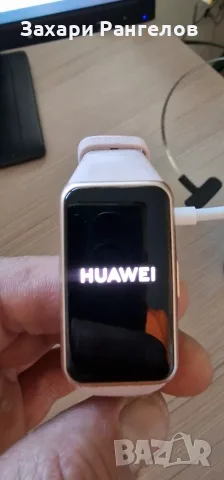 ⌚ Смарт фитнес гривна-часовник HUAWEI BAND 6 SAKURA PINK – С кутия и зарядно, снимка 2 - Смарт гривни - 56119361