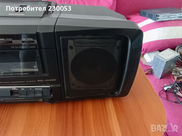jvc pc- w100 (радиокасетофон , снимка 5 - Радиокасетофони, транзистори - 53743139