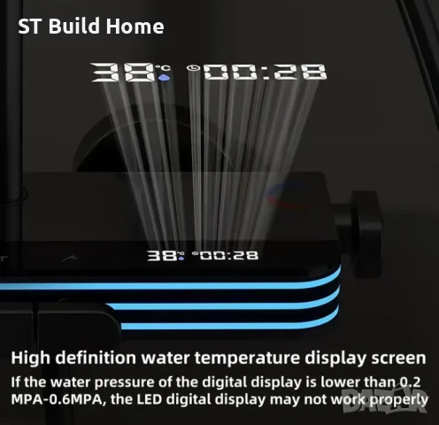 ЛУКСОЗЕН ДУШ ПАНЕЛ С ДИГИТАЛЕН ДИСПЛЕЙ – МОДЕРЕН КОМФОРТ ЗА ВАШАТА БАНЯ , снимка 6 - Душове - 51152122