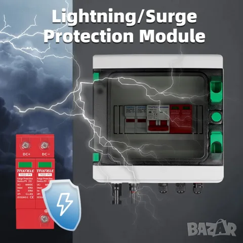 Taxnele HA PV DC Combiner Box 600V – 1 вход / 1 изход, IP65, снимка 2 - Друга електроника - 55965854
