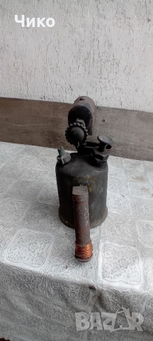 Стара бронзова бензинова лампа, снимка 7 - Антикварни и старинни предмети - 52056360
