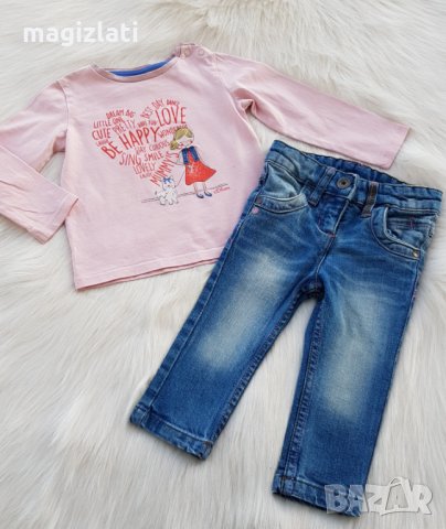 Дънки за бебе 1 година, снимка 8 - Панталони и долнища за бебе - 34095428