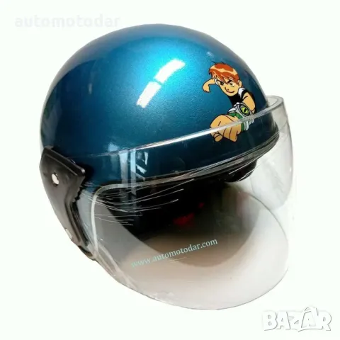 Отворена детска каска за скутер мотопед, снимка 4 - Аксесоари и консумативи - 50006500