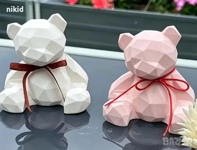 3d Мече слон куче коте еднорог елен заек силиконов молд форма смола свещ гипс шоколад , снимка 6 - Форми - 55712671