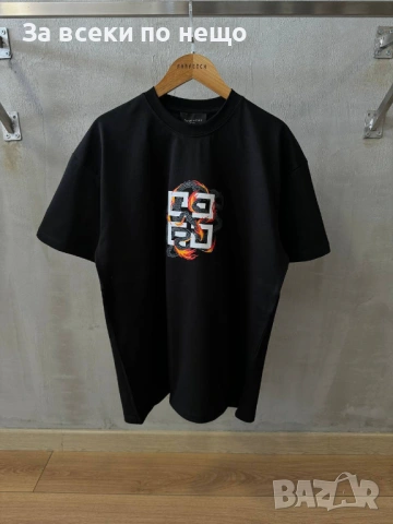 Givenchy Мъжка Черна Тениска👕Мъжка Блуза С Къс Ръкав В Черен Цвят Код MensPoint58