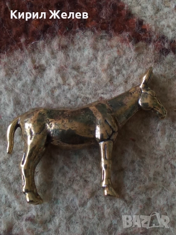 Малка бронзова фигурка на магаре 51711, снимка 8 - Колекции - 53752393