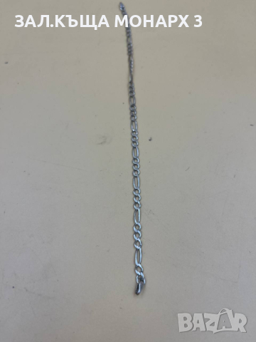 Сребърна гривна/БЕЗ ЗАКОПЧАЛКА, снимка 3 - Гривни - 44548843