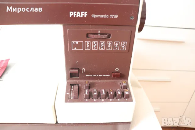 PFAFF TIPMATIC 1119 УПОТРЕБЯВАНА ШЕВНА МАШИНА, снимка 4 - Шевни машини - 49596674