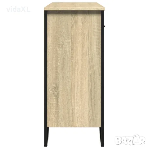 vidaXL Сайдборд, дъб сонома, 97x32,5x74,5 см инженерно дърво, снимка 6 - Бюфети - 56148243