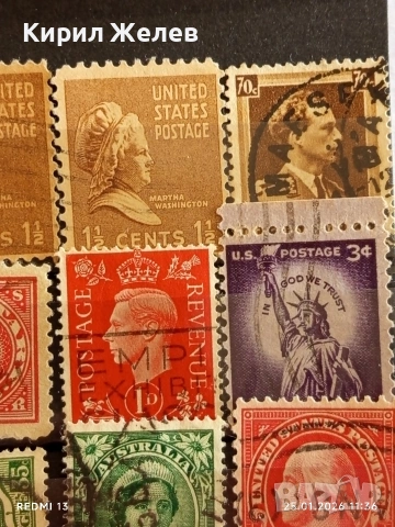 Стари пощенски марки от цял свят смесени ЛИЧНОСТИ,КРАЛИЦИ,КРАЛЕ,ПРЕЗИДЕНТИ за КОЛЕКЦИЯ 51957, снимка 7 - Филателия - 53218727