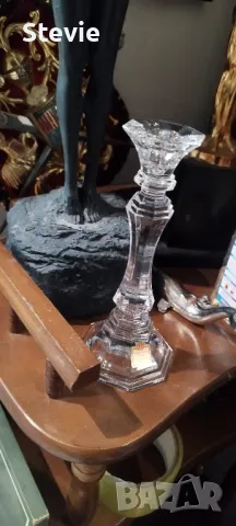 Немски кристален свещник, снимка 5 - Декорация за дома - 48037199
