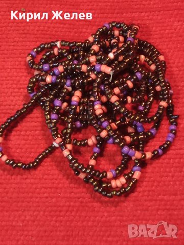 МЪНИСТЕН ПЪСТЪР ГЕРДАН КОЛИЕ РЕТРО МЪНИСТА 57781, снимка 2 - Колиета, медальони, синджири - 29755440