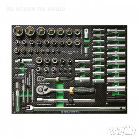 Шкаф с инструменти с 7 чекмеджета – 5 пълни RockForce, снимка 6 - Куфари с инструменти - 39298962