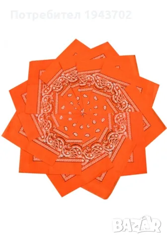Кърпа за глава бандана Bandana в оранжево