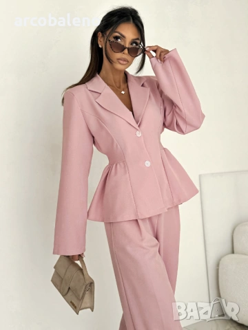 Мек елегантен дамски комплект от две части HENUSI, 4цвята , снимка 11 - Комплекти - 53789691