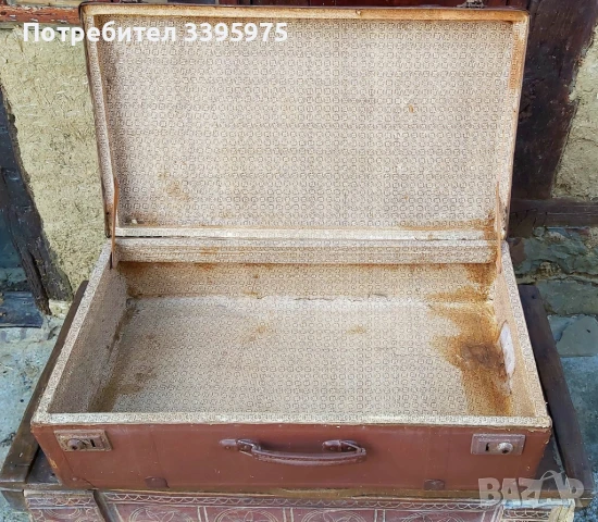 Ретро античен куфар за багаж, Декорация за дома, снимка 2 - Куфари - 51393519