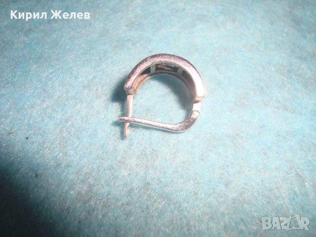 СТАРА СРЕБЪРНА ОКСИДИРАНА ОРНАМЕНТИРАНА ОБЕЦА СРЕБРО 925 АНГЛИЯ АРТ НУВО СТИЛ 25930, снимка 13 - Обеци - 35736262