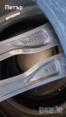 ОРИГИНАЛНИ АЛУМИНИЕВИ ДЖАНТИ ЗА БМВ DOUBLE SPOKE STYLE 373- 5-6 -А СЕРИА 5Х120Х72.6-20 цола, снимка 8 - Гуми и джанти - 56128972