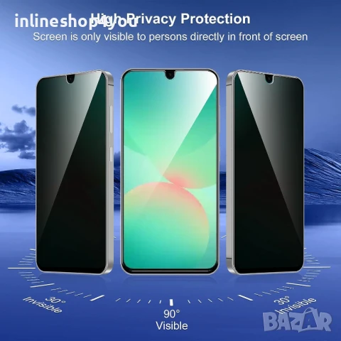 Матов Privacy Хидрогел Протектор за Дисплей за Samsung Galaxy A16, снимка 3 - Фолия, протектори - 50825786