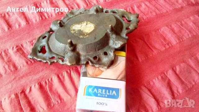 Стар бронзов пепелник , снимка 7 - Антикварни и старинни предмети - 41377563