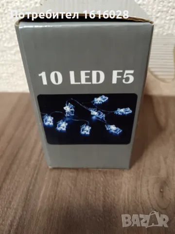 Нов Герлянд с 10 LED лампички с еленчета., снимка 2 - Декорация за дома - 47753766